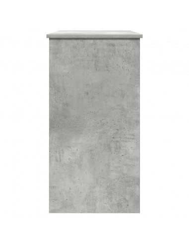 Scrivania Grigio Cemento 80x40x75 cm in Legno Multistrato