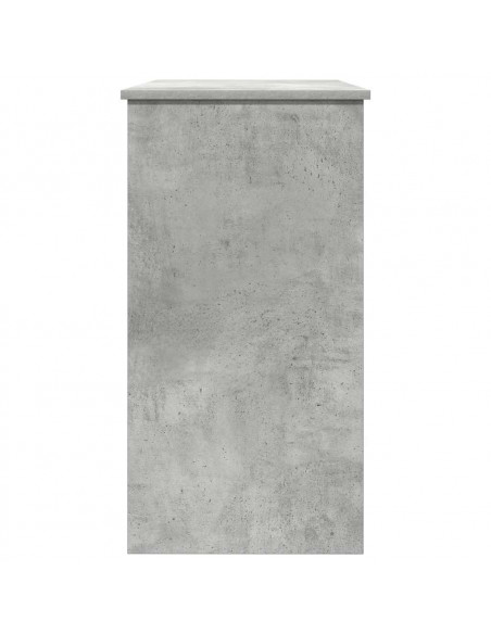 Scrivania Grigio Cemento 80x40x75 cm in Legno Multistrato