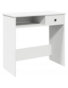 Scrivania Bianca 80x40x75 cm in Legno Multistrato