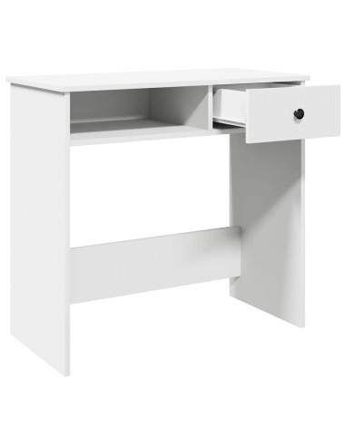 Scrivania Bianca 80x40x75 cm in Legno Multistrato