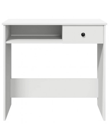 Scrivania Bianca 80x40x75 cm in Legno Multistrato