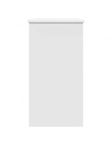 Scrivania Bianca 80x40x75 cm in Legno Multistrato