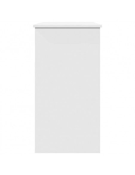 Scrivania Bianca 80x40x75 cm in Legno Multistrato