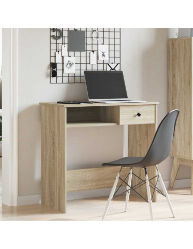 Scrivania Rovere Sonoma 80x40x75 cm in Legno Multistrato