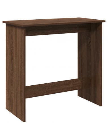 Scrivania Rovere Marrone 80x40x75 cm in Legno Multistrato