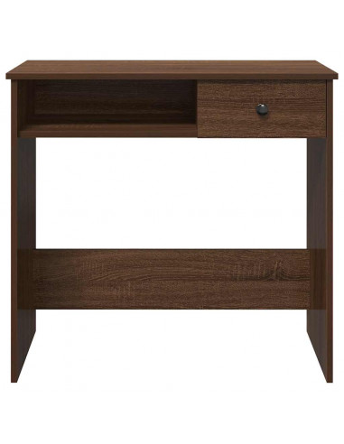 Scrivania Rovere Marrone 80x40x75 cm in Legno Multistrato