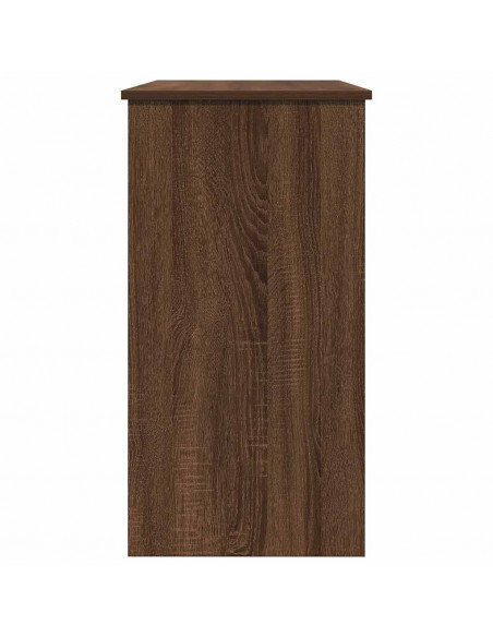 Scrivania Rovere Marrone 80x40x75 cm in Legno Multistrato