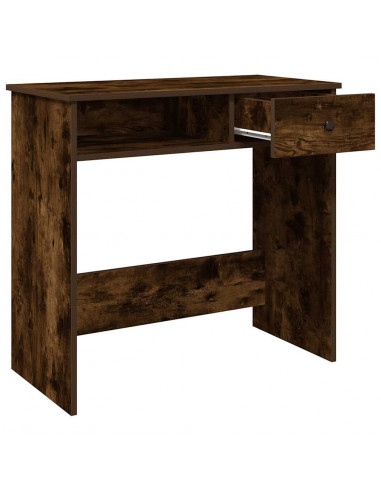 Scrivania Rovere Fumo 80x40x75 cm in Legno Multistrato