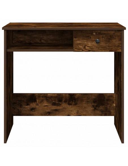 Scrivania Rovere Fumo 80x40x75 cm in Legno Multistrato