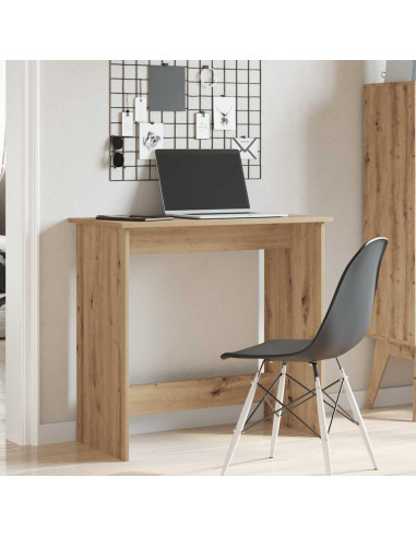 Scrivania Rovere Artigianale 80x40x75 cm in Legno Multistrato