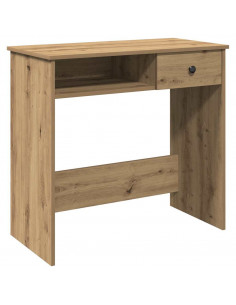 Scrivania Rovere Artigianale 80x40x75 cm in Legno Multistrato