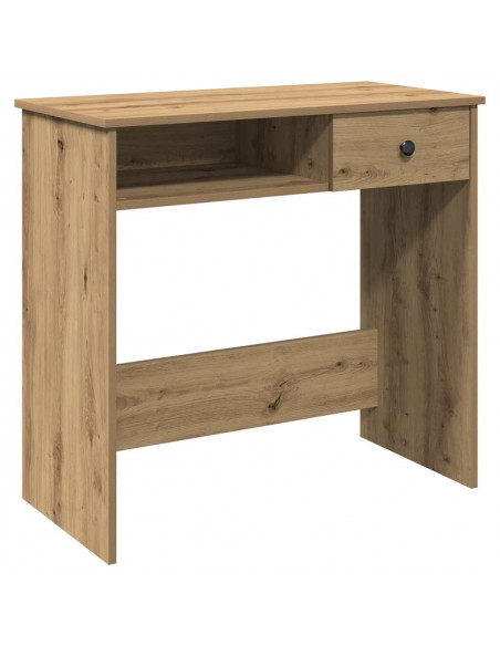 Scrivania Rovere Artigianale 80x40x75 cm in Legno Multistrato