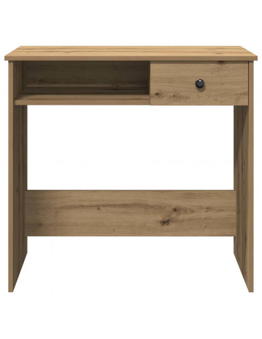 Scrivania Rovere Artigianale 80x40x75 cm in Legno Multistrato