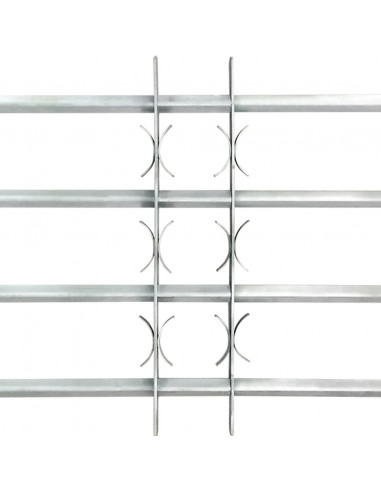Grate per Finestre Regolabili 4 Barre Trasversali 1000-1500 mm