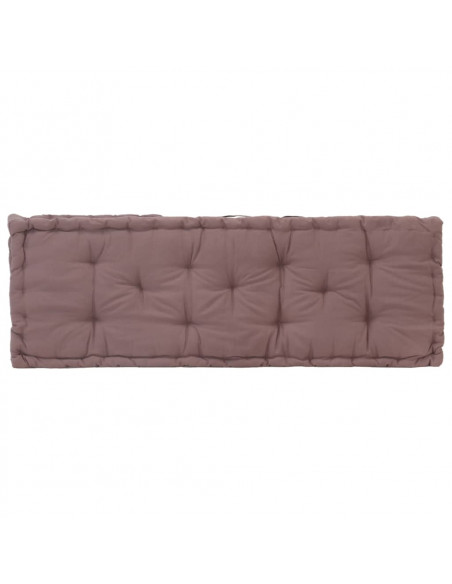 Cuscini per Pallet e Pavimento 2 pz in Cotone Grigio Talpa