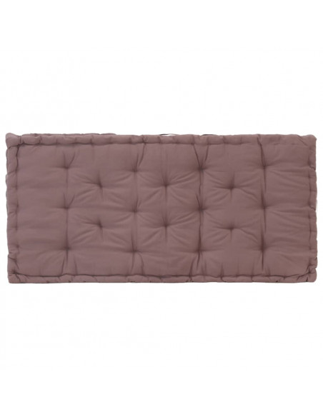 Cuscini per Pallet e Pavimento 2 pz in Cotone Grigio Talpa