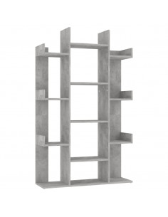 Libreria Grigio Cemento 86x25,5x140 cm in Truciolato