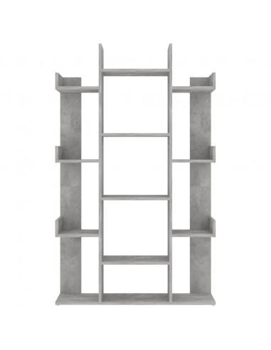 Libreria Grigio Cemento 86x25,5x140 cm in Truciolato