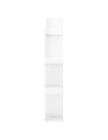 Libreria Bianco Lucido 86x25,5x140 cm in Truciolato