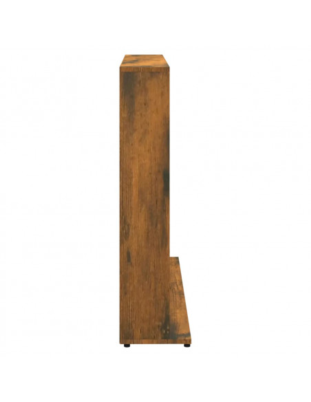 Mobile Porta CD Rovere Fumo 102x23x89,5 cm in Legno Multistrato