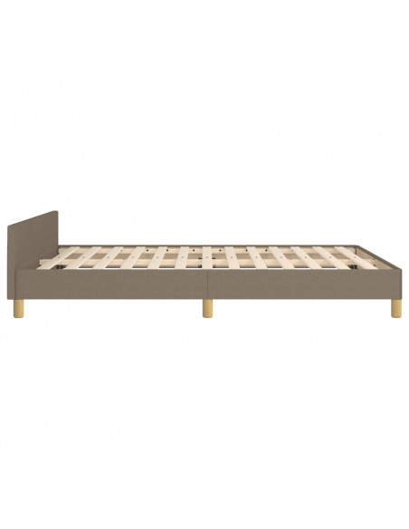 Giroletto con Testiera Tortora 140x190 cm in Tessuto