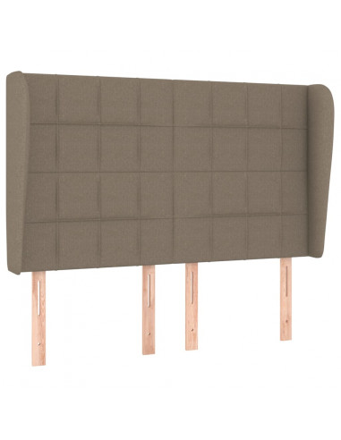 Giroletto a Molle con Materasso Tortora 140x200 cm in Tessuto