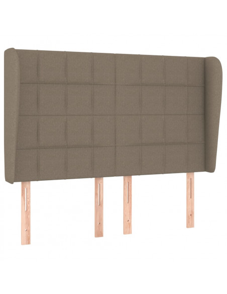 Giroletto a Molle con Materasso Tortora 140x200 cm in Tessuto