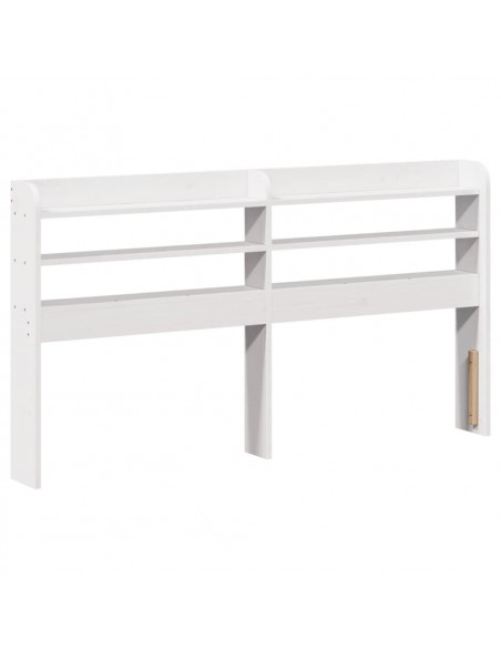 Letto senza Materasso Bianco 90x200 cm Legno Massello di Pino