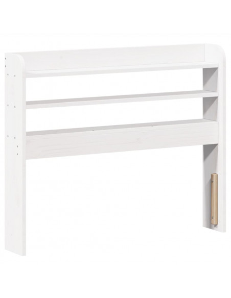 Letto senza Materasso Bianco 90x200 cm Legno Massello di Pino