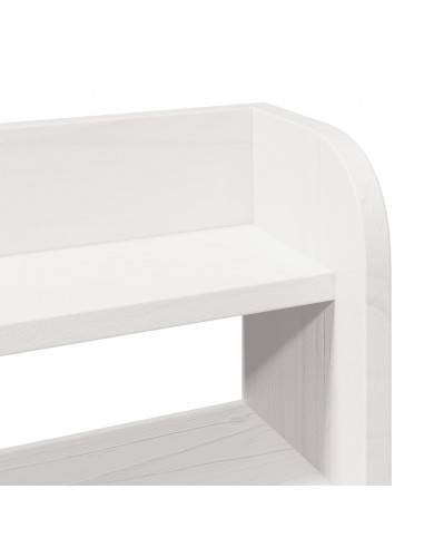 Letto senza Materasso Bianco 90x200 cm Legno Massello di Pino