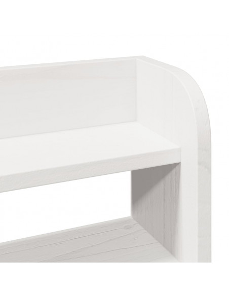 Letto senza Materasso Bianco 90x200 cm Legno Massello di Pino