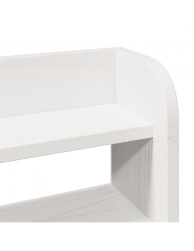 Letto senza Materasso Bianco 90x200 cm Legno Massello di Pino