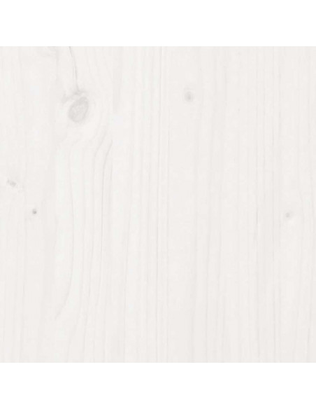 Dormeuse con Cassetti Bianco 90x190 cm Legno Massello di Pino