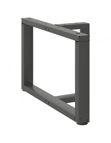 Gambe Tavolino Caffè a T 2 pz Antracite 60x25x(42-43)cm Acciaio