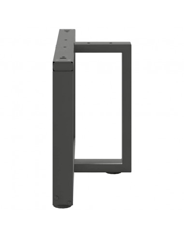 Gambe Tavolino Caffè a T 2 pz Antracite 60x25x(42-43)cm Acciaio