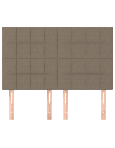 Testiere 4 pz Tortora 72x5x78/88 cm in Tessuto