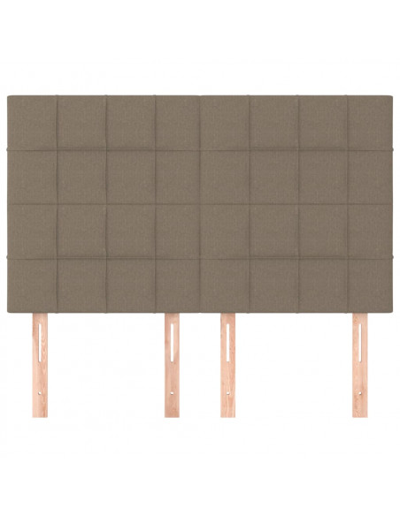 Testiere 4 pz Tortora 72x5x78/88 cm in Tessuto