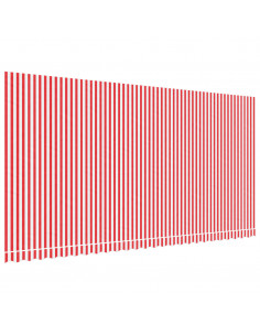 Tessuto di Ricambio per Tenda Strisce Rosse e Bianche 6x3 m 2