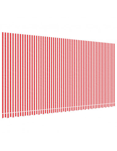 Tessuto di Ricambio per Tenda Strisce Rosse e Bianche 6x3 m