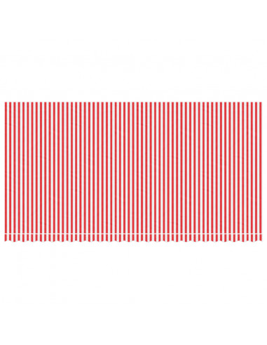 Tessuto di Ricambio per Tenda Strisce Rosse e Bianche 6x3 m