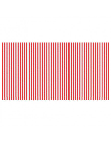 Tessuto di Ricambio per Tenda Strisce Rosse e Bianche 6x3 m