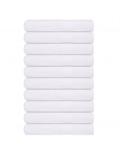 Asciugamani per Sauna 10pz Bianchi 80x200cm 360g/m² 100% Cotone