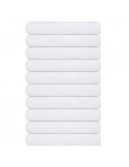 Asciugamani per Sauna 10pz Bianchi 80x200cm 360g/m² 100% Cotone