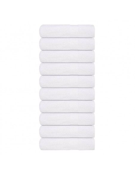 Asciugamani Doccia 10 pz Bianchi 70x140 cm 360 g/m² 100% Cotone