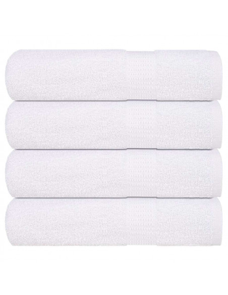 Asciugamani 4 pz Bianchi 50x100 cm 360 g/m² 100% Cotone