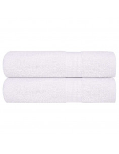 Asciugamani 2 pz Bianchi 50x100 cm 360 g/m² 100% Cotone