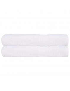 Asciugamani 2 pz Bianchi 100x200 cm 360 g/m² 100% Cotone