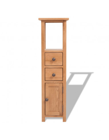 Armadietto per Angolo 26x26x94 cm in Massello di Rovere