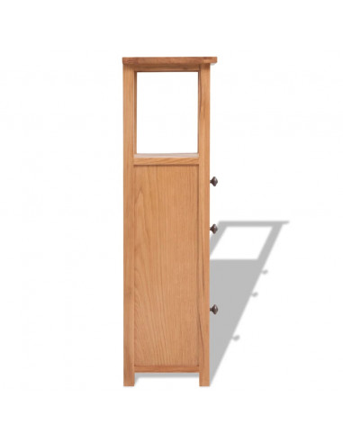 Armadietto per Angolo 26x26x94 cm in Massello di Rovere