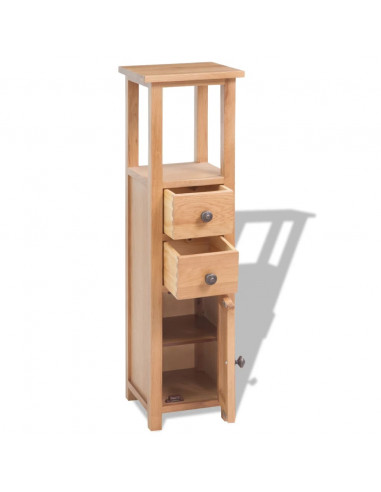 Armadietto per Angolo 26x26x94 cm in Massello di Rovere